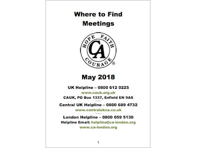 Where to Find Booklet – No longer Viable To print due to previous wastage. All details available online